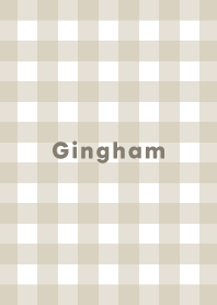 Gingham Plaid - beige