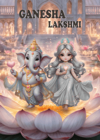 พระพิฆเนศ พระแม่ลักษมี:ร่ำรวย,สมปรารถนา