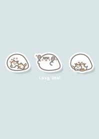 lazy and chubby seal - green