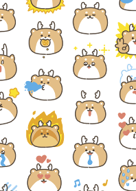 cute little horned deer