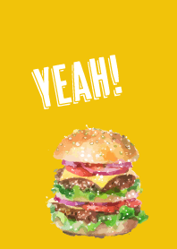 hamburger on yellow JP