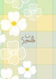 White flowers stylish check13