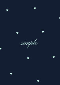 Heart Pattern*  RichNavy_mint.