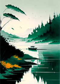 Background sea and lake 0D74E8