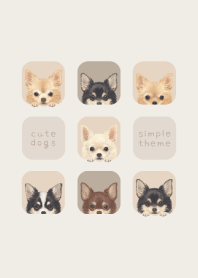 DOGS - チワワ L - ベージュグレー