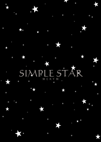 SIMPLE STAR -BLACK-