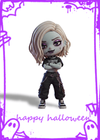 紫のゴシック・ゾンビガール