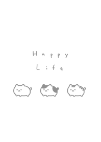 胖胖貓 | white gray