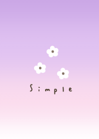 Gradation pink and flowers.