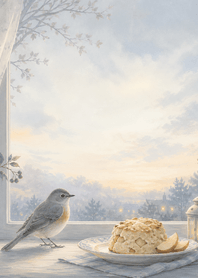 Silver Robin Apple Scone Window