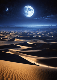Desert night moon ABd261