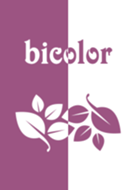 BICOLOR [GreenLeaves] Purple&White 155