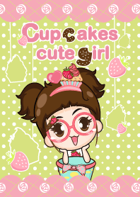 Cupcakes - Cupcakes cute girl.