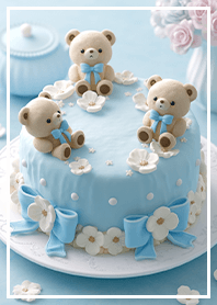 Sweet Afternoon Tea Bear Party Cake