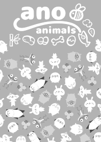 ano animals. 着せかえ(モノクロ)