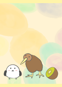 Kiwi & Long tailed tit01 LY