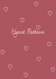 ♡ Heart pattern ♡ ボルドー