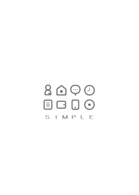 SIMPLE(white gray)V.1034b