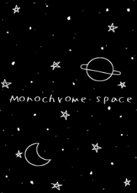 Monochrome space universe
