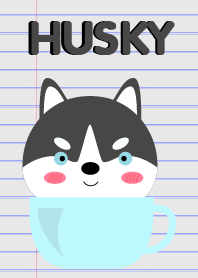 Simple Siberian Husky Dog Theme Vr.2