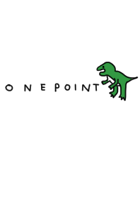 恐竜×ワンポイント