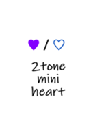 2tone mini heart 10