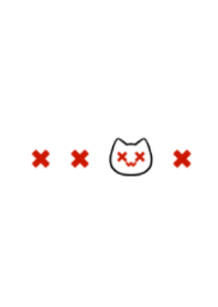 funny cat(white&red)