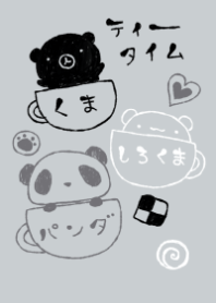 kuma sirokuma panda tea time 3