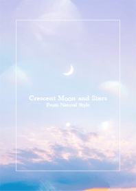 Crescent moon and stars #07
