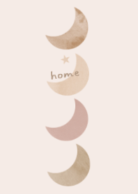 Calming watercolor and moon