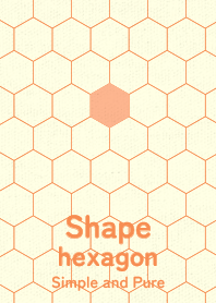 Shape hexagon Pale apricot