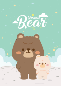 Brownie Bear Love Green