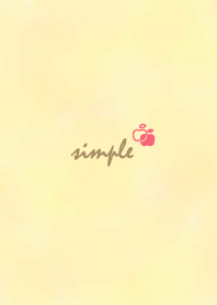 Apple watercolor'Yellow'