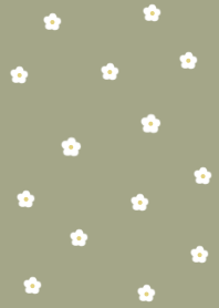flower pattern(JP)earthgreen