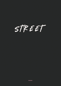 黒とピンク : ストリート文字