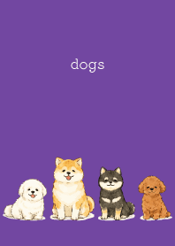 purple 犬は癒してくれる01