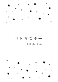 一些小星星 極簡風格(純白色)