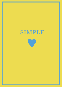 SIMPLE HEART -blue orange-