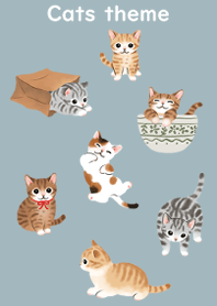 Cat illustration theme 9