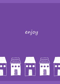 A peaceful house2 on purple