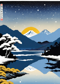 星空、海湖、浮世繪 28F474
