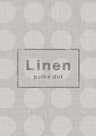Linen / polka dot