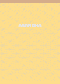 asanoha on light brown & yellow JP