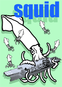 Theme of white squid