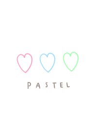 Pastel color and heart