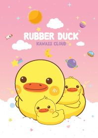 เป็ดยาง สายไหม สีพิ้งค์เลดี้