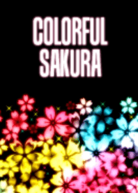 Colorful Sakura Neon