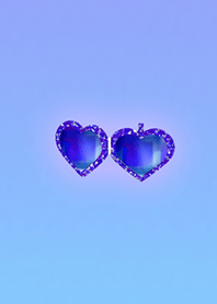 Heart Mirror Blue Purple
