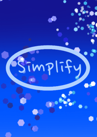 simplify blue glitter