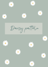 daisy_pattern #dusty green